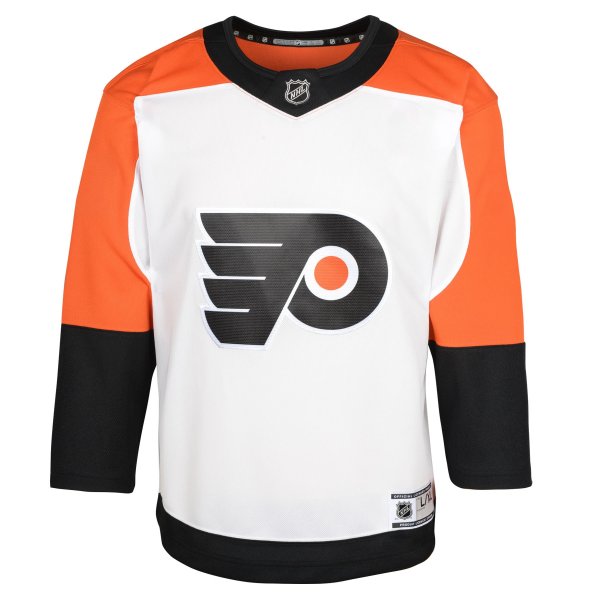 Youth Philadelphia Flyers White Away Premier Jersey