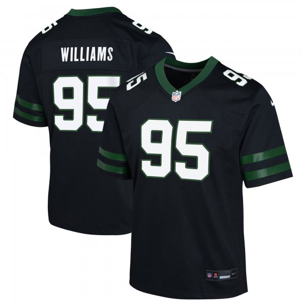 Youth New York Jets Quinnen Williams Nike Legacy Black Alternate Game Jersey