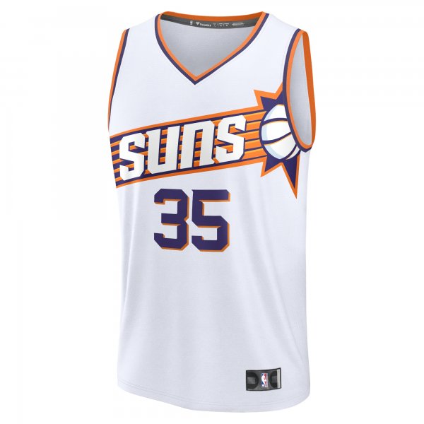 Youth Phoenix Suns Kevin Durant Fanatics White Fast Break Player Jersey - Association Edition