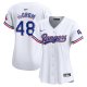 Women's Texas Rangers Jacob deGrom Nike White Home Limited Player Jersey