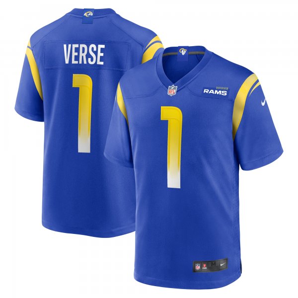 Men's Los Angeles Rams Jared Verse Nike Royal 2024 NFL Draft First Round Pick Player Game Jersey