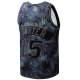 Men's Toronto Raptors Vince Carter Mitchell & Ness Black Hardwood Classics 1998/99 Tie-Dye Swingman Jersey