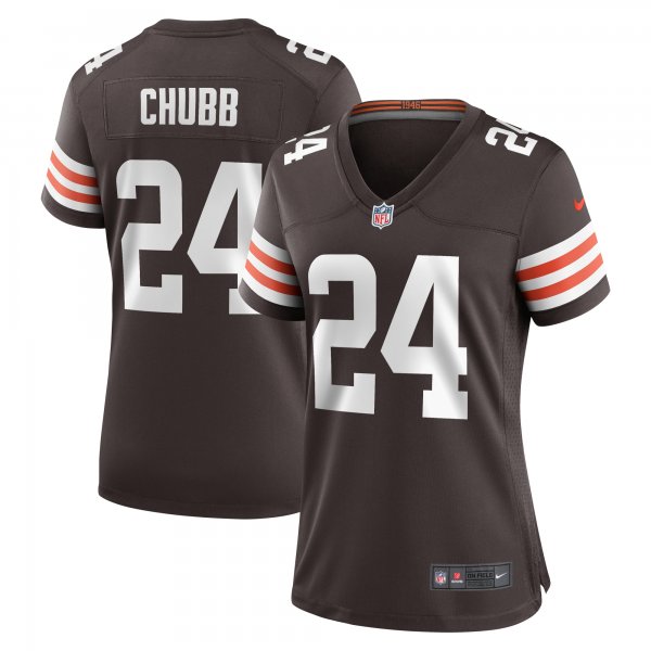 Women's Cleveland Browns Nick Chubb Nike  Brown Team Game Jersey