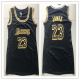 Women's Los Angeles Lakers #23 LeBron James Black Stitched NBA Dress Jersey