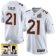 Nike Denver Broncos #21 Aqib Talib White Super Bowl 50 Men's Stitched NFL Game Event Jersey