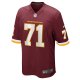 Men's Nike Wes Schweitzer Washington Football Team Burgundy Game Player Jersey