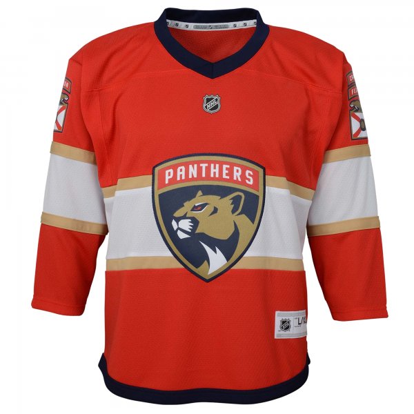 Youth Florida Panthers Red Home Replica Blank Jersey