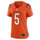 Women's Cincinnati Bengals Tee Higgins Nike Orange Alternate Game Player Jersey