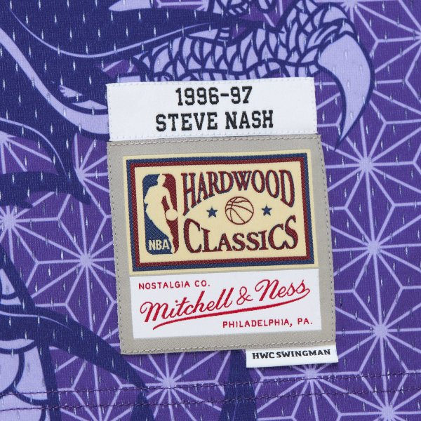 Men's Phoenix Suns Steve Nash Mitchell & Ness Purple 1996/97 Hardwood Classics Asian Heritage 6.0 Swingman Throwback Player Jersey