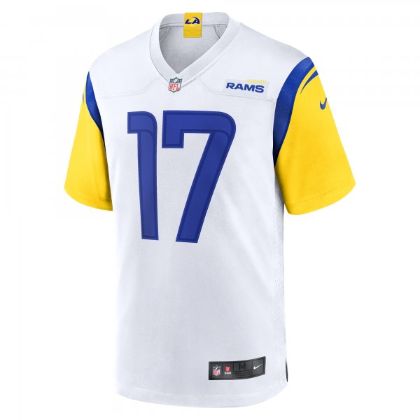 Men's Los Angeles Rams Puka Nacua Nike White Game Jersey