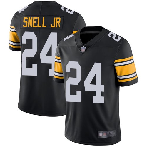 Pittsburgh Steelers #24 Benny Snell Jr. Black Alternate Men's Stitched NFL Vapor Untouchable Limited Jersey