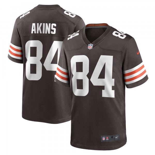 Men's Cleveland Browns Jordan Akins Nike  Brown Team Game Jersey