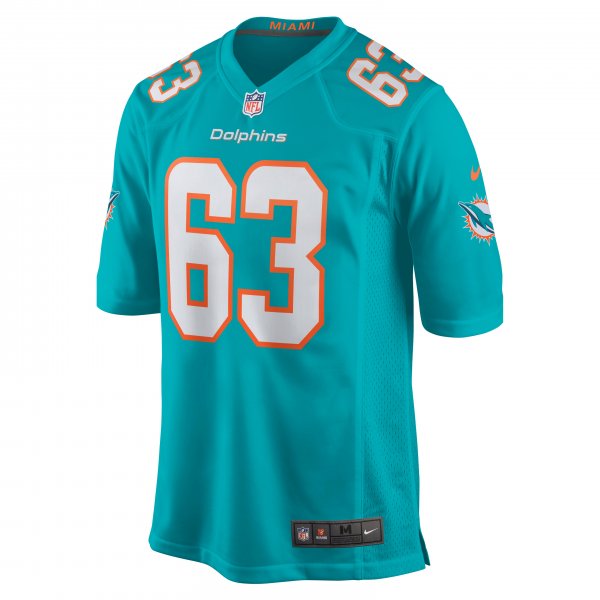 Men's Miami Dolphins Michael Deiter Nike Aqua Game Jersey