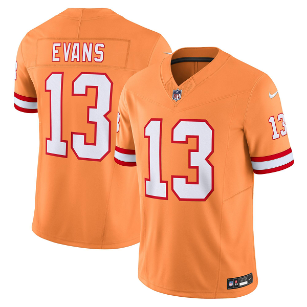 Men's Tampa Bay Buccaneers #13 Mike Evans Nike Orange Throwback Vapor F.U.S.E. Limited NFL Jersey