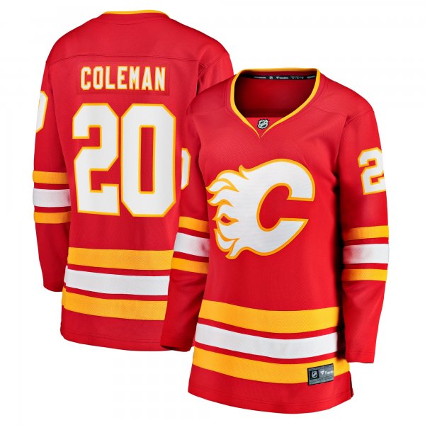 Women's Calgary Flames Blake Coleman Fanatics Red Home Breakaway Player Jersey