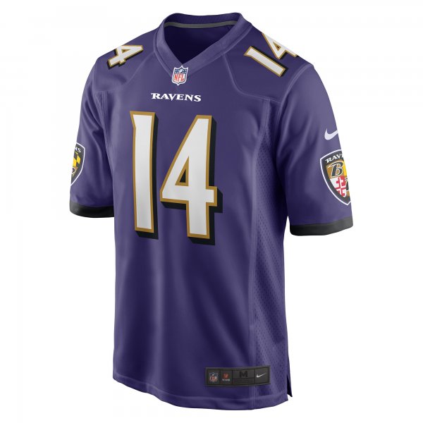 Men's Baltimore Ravens Kyle Hamilton Nike Purple Player Game Jersey