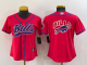 Women's Buffalo Bills Blank Red Stitched Baseball Cool Base Jersey