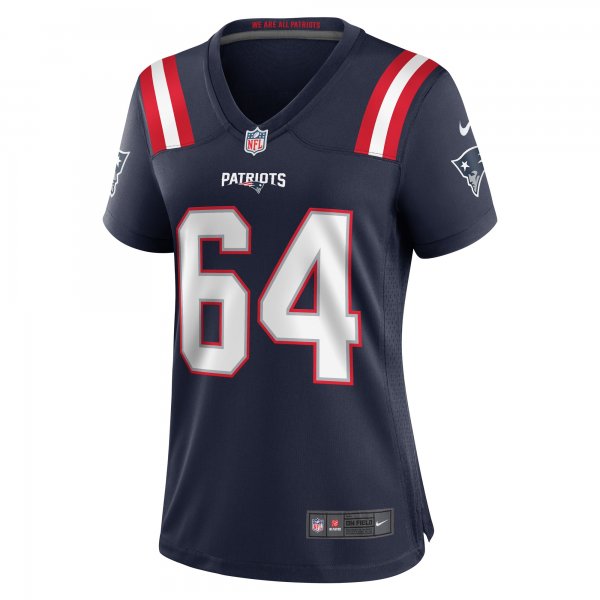 Women's New England Patriots Andrew Stueber Nike Navy Game Player Jersey