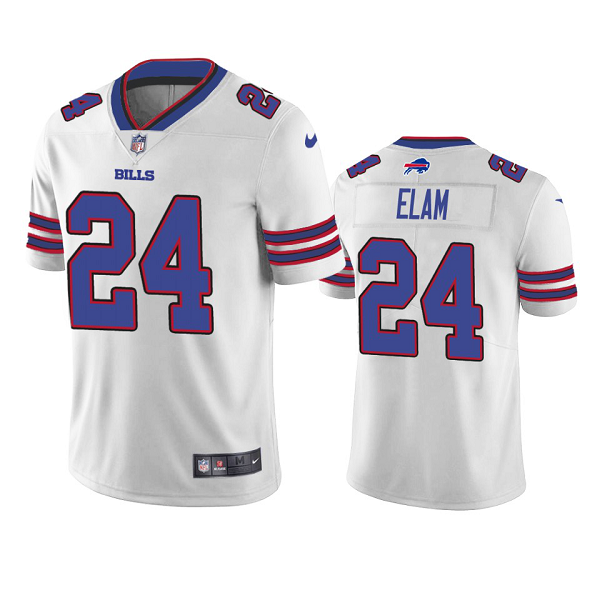 Men's Buffalo Bills Kaiir Elam White 2022 NFL New Draft Vapor Limited Jersey