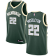 Nike Men's Milwaukee Bucks #22 Khris Middleton Green Swingman Icon Edition NBA Jersey