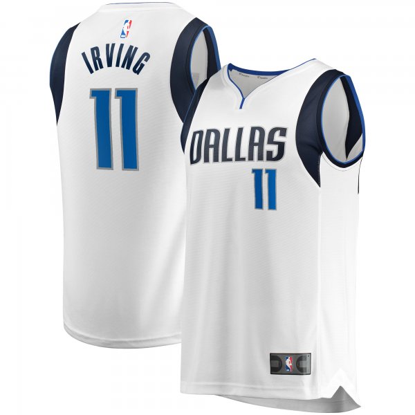 Youth Dallas Mavericks Kyrie Irving Fanatics White Fast Break Replica Player Jersey - Association Edition