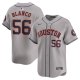 Men's Houston Astros Ronel Blanco Nike Gray Away Limited Player Jersey