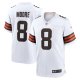 Men's Cleveland Browns Elijah Moore Nike  White Team Game Jersey