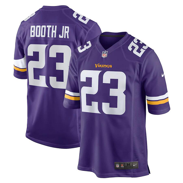 Men's Minnesota Vikings #23 Andrew Booth Jr. Nike Purple Player Limited NFL Jersey