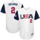 Team USA #2 Alex Bregman White 2017 World Baseball Classic Stitched MLB Jersey