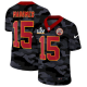 Men's Kansas City Chiefs #15 Patrick Mahomes Camo Red 2021 Super Bowl LV Jersey