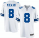 Men's Nike Dallas Cowboys #8 Troy Aikman White NFL Home Limited Replica Jersey