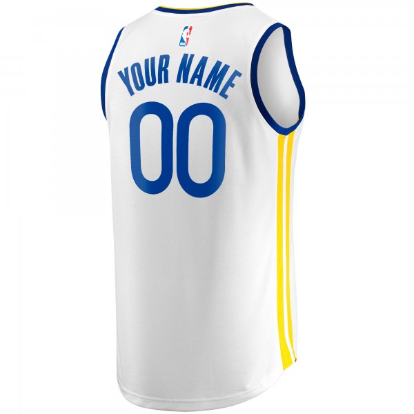 Youth Golden State Warriors  Fanatics White Fast Break Replica Custom Jersey - Association Edition