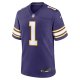 Men's Minnesota Vikings Warren Moon Nike Purple Classic Retired Player Game Jersey