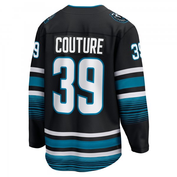 Men's San Jose Sharks Logan Couture Fanatics Black Alternate Premier Breakaway Player Jersey