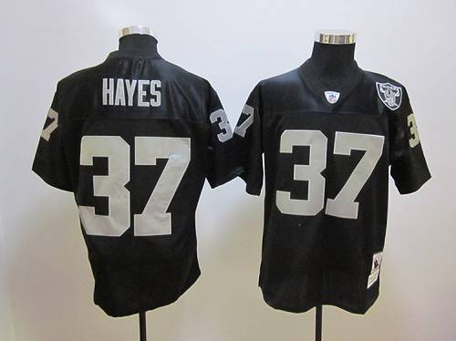 Men's Mitchell And Ness Las Vegas Raiders #37 Lester Hayes Black Stitched NFL Jersey