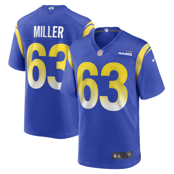 Men's Los Angeles Rams Grant Miller Nike Royal  Game Jersey