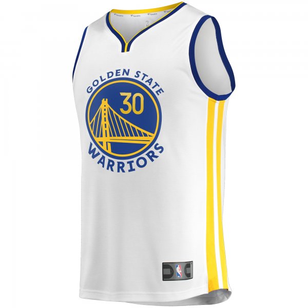 Youth Golden State Warriors Stephen Curry Fanatics White 2022/23 Fast Break Replica Player Jersey - Association Edition