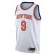 Unisex New York Knicks RJ Barrett Nike White Swingman Jersey - Association Edition