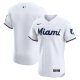 Men's Miami Marlins Nike White Home Elite Jersey