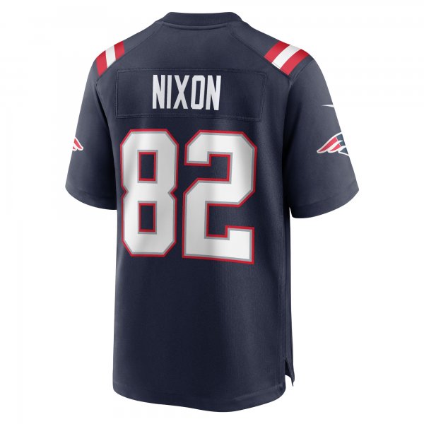 Men's New England Patriots Tre Nixon Nike Navy Player Game Jersey