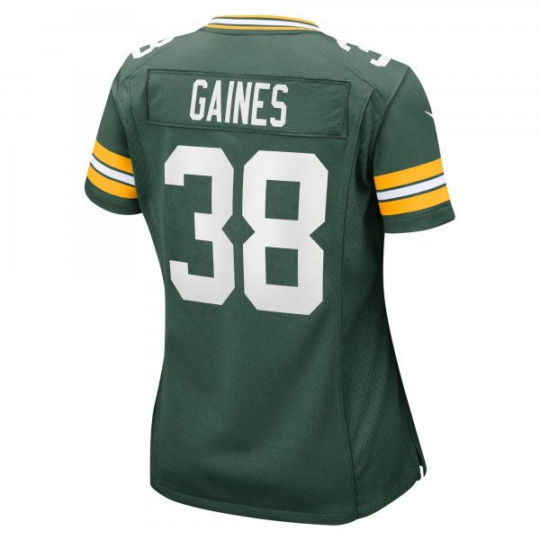 Women's Green Bay Packers Innis Gaines Nike Green Nike Game Jersey