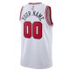 Unisex Chicago Bulls Nike White Swingman Custom Jersey - Association Edition