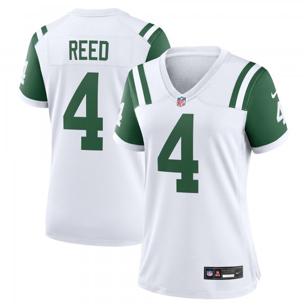 Women's New York Jets #4 D.J. Reed Nike White Classic Alternate Player Jersey