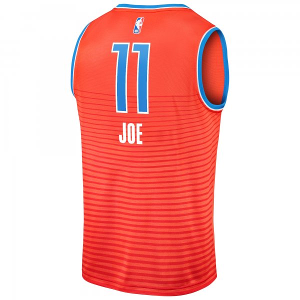 Men's Oklahoma City Thunder Isaiah Joe Fanatics Orange Fast Break Replica Player Jersey - Statement Edition