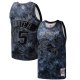 Men's Toronto Raptors Vince Carter Mitchell & Ness Black Hardwood Classics 1998/99 Tie-Dye Swingman Jersey