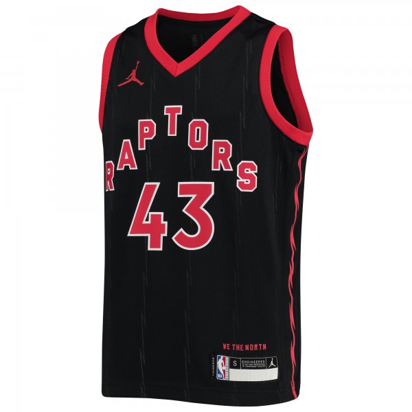 Youth Toronto Raptors Pascal Siakam Jordan Brand Black 2020/21 Swingman Jersey - Statement Edition