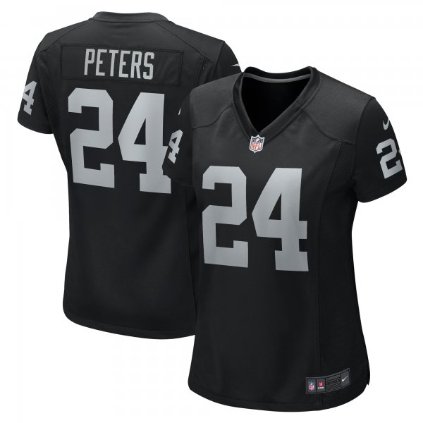 Women's Las Vegas Raiders Marcus Peters Nike  Black Team Game Jersey