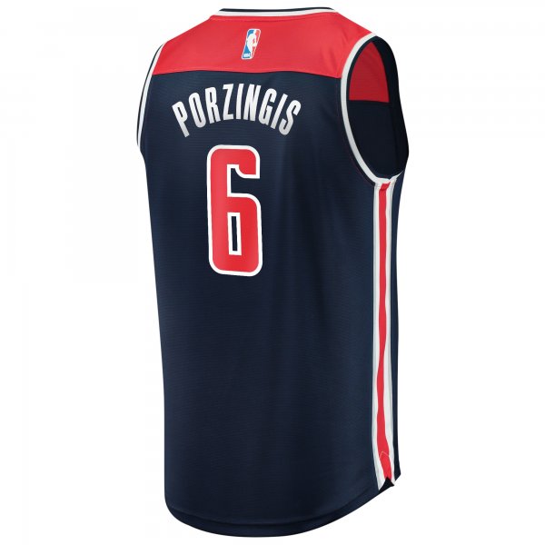 Youth Washington Wizards Kristaps Porzingis Fanatics Navy Fast Break Player Jersey - Statement Edition