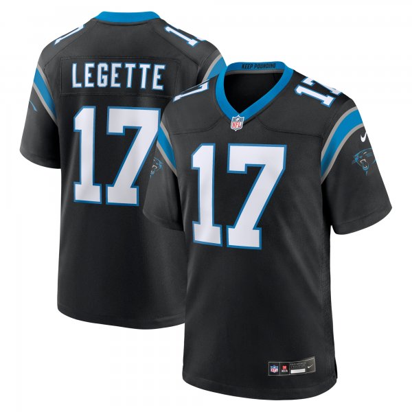 Men's Carolina Panthers Xavier Legette Nike Black 2024 NFL First Round Pick Game Player Jersey