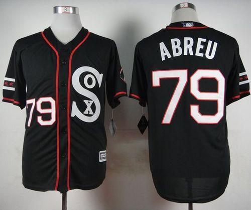 Chicago White Sox #79 Jose Abreu Black New Cool Base Stitched MLB Jersey